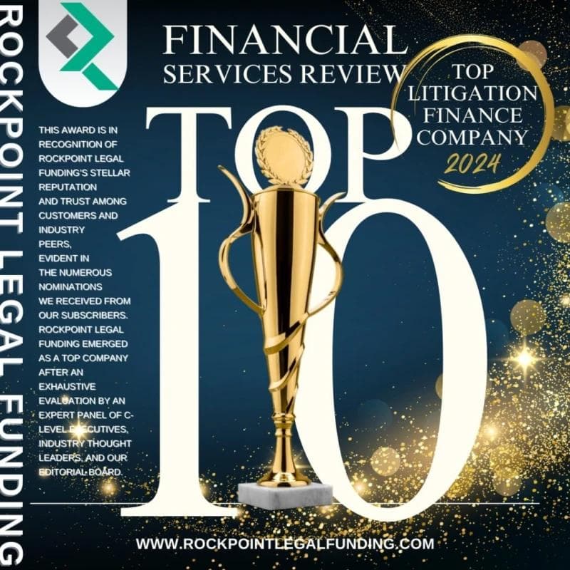 Rockpoint Legal Funding Honored as a “Top Litigation Finance Company 2024” by Financial Services Review